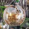 Koyoto Lampa wisząca, Kula świetlna, Lampa wisząca W kolorze bursztynu, Przezroczysty, Przydymiony, 8-punktowe