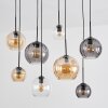 Koyoto Lampa wisząca, Kula świetlna, Lampa wisząca W kolorze bursztynu, Przezroczysty, Przydymiony, 8-punktowe