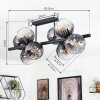 Koyoto Lampa sufitowa, Kula świetlna Przezroczysty, Przydymiony, 8-punktowe