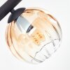 Koyoto Lampa sufitowa, Kula świetlna W kolorze bursztynu, Przezroczysty, Przydymiony, 8-punktowe