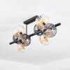 Koyoto Lampa sufitowa, Kula świetlna W kolorze bursztynu, Przezroczysty, Przydymiony, 8-punktowe