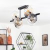 Koyoto Lampa sufitowa, Kula świetlna W kolorze bursztynu, Przezroczysty, Przydymiony, 8-punktowe