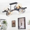 Koyoto Lampa sufitowa, Kula świetlna W kolorze bursztynu, Przezroczysty, Przydymiony, 8-punktowe