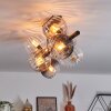 Koyoto Lampa sufitowa, Kula świetlna W kolorze bursztynu, Przezroczysty, Przydymiony, 8-punktowe
