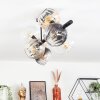 Koyoto Lampa sufitowa, Kula świetlna W kolorze bursztynu, Przezroczysty, Przydymiony, 8-punktowe