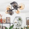 Koyoto Lampa sufitowa, Kula świetlna W kolorze bursztynu, Przydymiony, 8-punktowe
