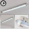 Ilena zewnętrzna lampa sufitowa, oświetlenie zewnętrzne, lampa łazienkowa, reflektor budowlany, lampa sufitowa LED szary, 1-punktowy