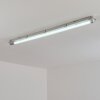 Ilena zewnętrzna lampa sufitowa, oświetlenie zewnętrzne, lampa łazienkowa, reflektor budowlany, lampa sufitowa LED szary, 1-punktowy