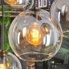 Koyoto lampa wisząca, kula świetlna, lampa wisząca bursztynowy, przezroczysty, przydymiony, 8-punktowe