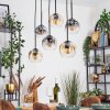 Ripoll Lampa wisząca, Kula świetlna, Lampa wisząca W kolorze bursztynu, Przezroczysty, Przydymiony, 6-punktowe