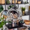 Ripoll Lampa wisząca, Kula świetlna, Lampa wisząca W kolorze bursztynu, Przezroczysty, Przydymiony, 6-punktowe