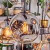 Ripoll lampa wisząca, kula świetlna, lampa wisząca bursztynowy, przezroczysty, przydymiony, 6-punktowe