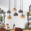 Ripoll Lampa wisząca, Kula świetlna, Lampa wisząca W kolorze bursztynu, Przezroczysty, Przydymiony, 6-punktowe