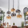 Ripoll Lampa wisząca, Kula świetlna, Lampa wisząca W kolorze bursztynu, Przezroczysty, Przydymiony, 6-punktowe