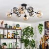 Koyoto lampa sufitowa, kula świetlna 86 cm bursztynowy, przezroczysty, przydymiony, 8-punktowe