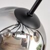 Koyoto lampa sufitowa, kula świetlna 86 cm bursztynowy, przezroczysty, przydymiony, 8-punktowe