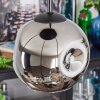 Ripoll Lampa wisząca, Kula świetlna, Lampa wiszącego klastra W kolorze bursztynu, Chrom, Przezroczysty, Przydymiony, 4-punktowe