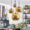 Koyoto Lampa wisząca, Kula świetlna, Lampa wiszącego klastra Złoty, 4-punktowe