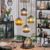Koyoto lampa wisząca, kula świetlna, lampa wisząca kaskadowa niebeieski, złoty, zielony, 4-punktowe