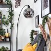 Ripoll lampa stojąca, lampa podłogowa łukowa czarny, 1-punktowy