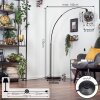 Ripoll lampa stojąca, lampa podłogowa łukowa czarny, 1-punktowy
