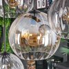 Koyoto lampa wisząca, kula świetlna, lampa wisząca bursztynowy, przezroczysty, przydymiony, 8-punktowe