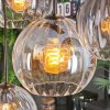 Koyoto lampa wisząca, kula świetlna, lampa wisząca bursztynowy, przezroczysty, przydymiony, 8-punktowe