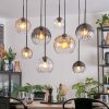 Koyoto lampa wisząca, kula świetlna, lampa wisząca bursztynowy, przezroczysty, przydymiony, 8-punktowe