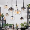 Koyoto Lampa wisząca, Kula świetlna, Lampa wisząca W kolorze bursztynu, Przezroczysty, Przydymiony, 8-punktowe