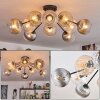 Koyoto lampa sufitowa, kula świetlna 81 cm bursztynowy, przezroczysty, przydymiony, 10-punktowe