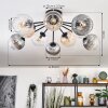Koyoto lampa sufitowa, kula świetlna 81 cm bursztynowy, przezroczysty, przydymiony, 10-punktowe
