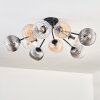 Koyoto lampa sufitowa, kula świetlna 81 cm bursztynowy, przezroczysty, przydymiony, 10-punktowe