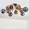 Ripoll Lampa sufitowa, Kula świetlna Niebeieski, Złoty, W kolorze miedzi, 10-punktowe