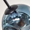 Ripoll lampa sufitowa, kula świetlna niebeieski, zielony, miedziany, 10-punktowe