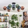 Ripoll Lampa sufitowa, Kula świetlna Niebeieski, Zielony, W kolorze miedzi, 10-punktowe