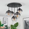 Koyoto Lampa sufitowa, Kula świetlna 33 cm Przezroczysty, Przydymiony, 5-punktowe