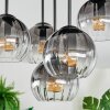 Koyoto Lampa sufitowa, Kula świetlna 33 cm Przezroczysty, Przydymiony, 5-punktowe