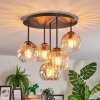 Koyoto Lampa sufitowa, Kula świetlna 33 cm W kolorze bursztynu, Przezroczysty, 5-punktowe