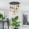 Koyoto Lampa sufitowa, Kula świetlna 33 cm W kolorze bursztynu, Przezroczysty, 5-punktowe