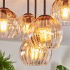 Koyoto Lampa sufitowa, Kula świetlna 33 cm W kolorze bursztynu, Przezroczysty, 5-punktowe