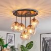 Koyoto Lampa sufitowa, Kula świetlna 33 cm W kolorze bursztynu, Przezroczysty, 5-punktowe