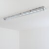 Ilena zewnętrzna lampa sufitowa, oświetlenie zewnętrzne, lampa łazienkowa, reflektor budowlany, lampa sufitowa LED szary, 1-punktowy