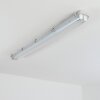 Ilena zewnętrzna lampa sufitowa, oświetlenie zewnętrzne, lampa łazienkowa, reflektor budowlany, lampa sufitowa LED szary, 1-punktowy