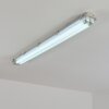 Ilena zewnętrzna lampa sufitowa, oświetlenie zewnętrzne, lampa łazienkowa, reflektor budowlany, lampa sufitowa LED szary, 1-punktowy