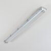 Ilena zewnętrzna lampa sufitowa, oświetlenie zewnętrzne, lampa łazienkowa, reflektor budowlany, lampa sufitowa LED szary, 1-punktowy