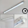 Ilena zewnętrzna lampa sufitowa, oświetlenie zewnętrzne, lampa łazienkowa, reflektor budowlany, lampa sufitowa LED szary, 1-punktowy