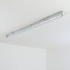 Ilena zewnętrzna lampa sufitowa, oświetlenie zewnętrzne, lampa łazienkowa, reflektor budowlany, lampa sufitowa LED szary, 1-punktowy