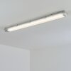 Ilena zewnętrzna lampa sufitowa, oświetlenie zewnętrzne, lampa łazienkowa, reflektor budowlany, lampa sufitowa LED szary, 1-punktowy