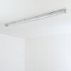 Ilena zewnętrzna lampa sufitowa, oświetlenie zewnętrzne, lampa łazienkowa, reflektor budowlany, lampa sufitowa LED szary, 1-punktowy