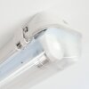 Ilena zewnętrzna lampa sufitowa, oświetlenie zewnętrzne, lampa łazienkowa, reflektor budowlany, lampa sufitowa LED szary, 1-punktowy